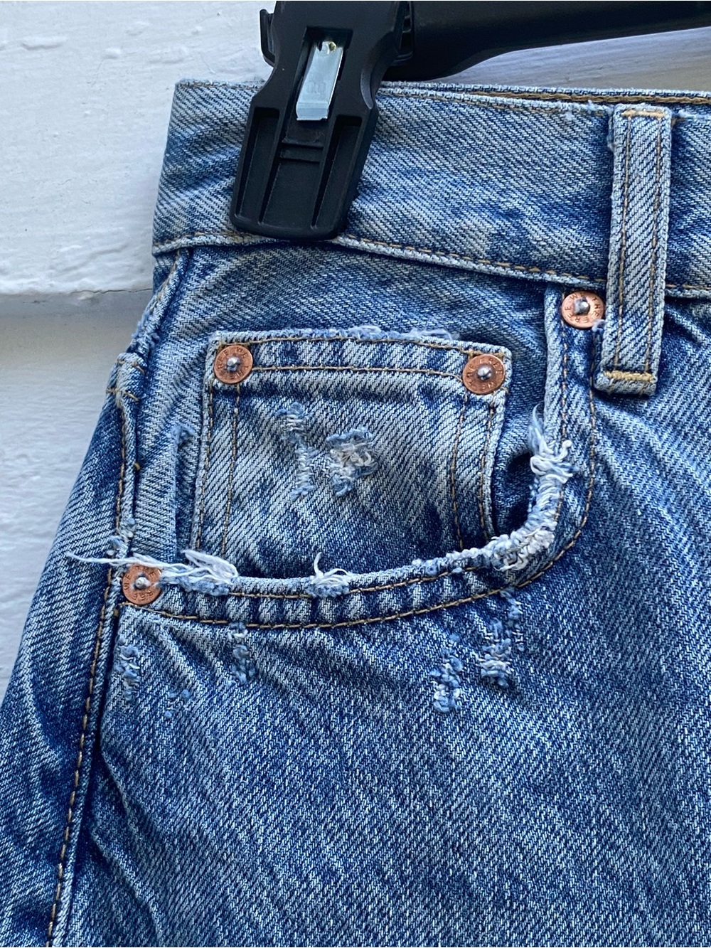 We The Free High Rise Blue Jeans Elephant Flare Bell Wide Leg Bottoms - Picture 7 of 10